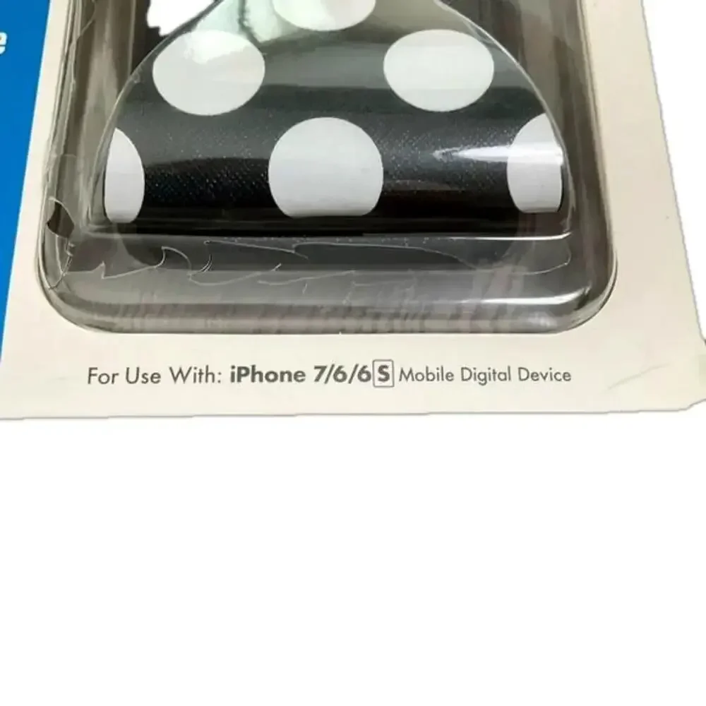 Disney D-Tech iPhone 7/6S Plus Mobile Digital Device Minnie Bow Black White NEW